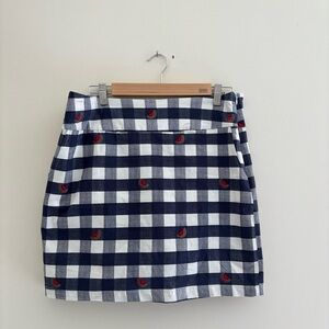 Aa Studio Blue and White Mini Pencil Skirt Casual Resort Wear